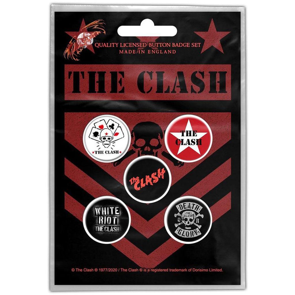 The Clash - Distintivo "London Calling" 5-Pack - Plastica, Immagine del prodotto 