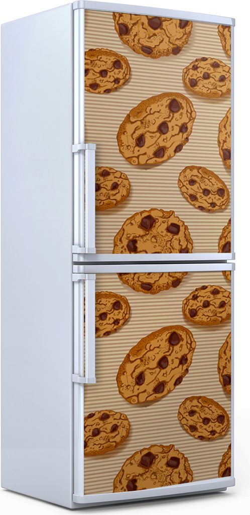 Kühlschrankdekoration 70x180 cm Aufkleber auf dem Kühlschrank - Kekse Süßes Gebäck