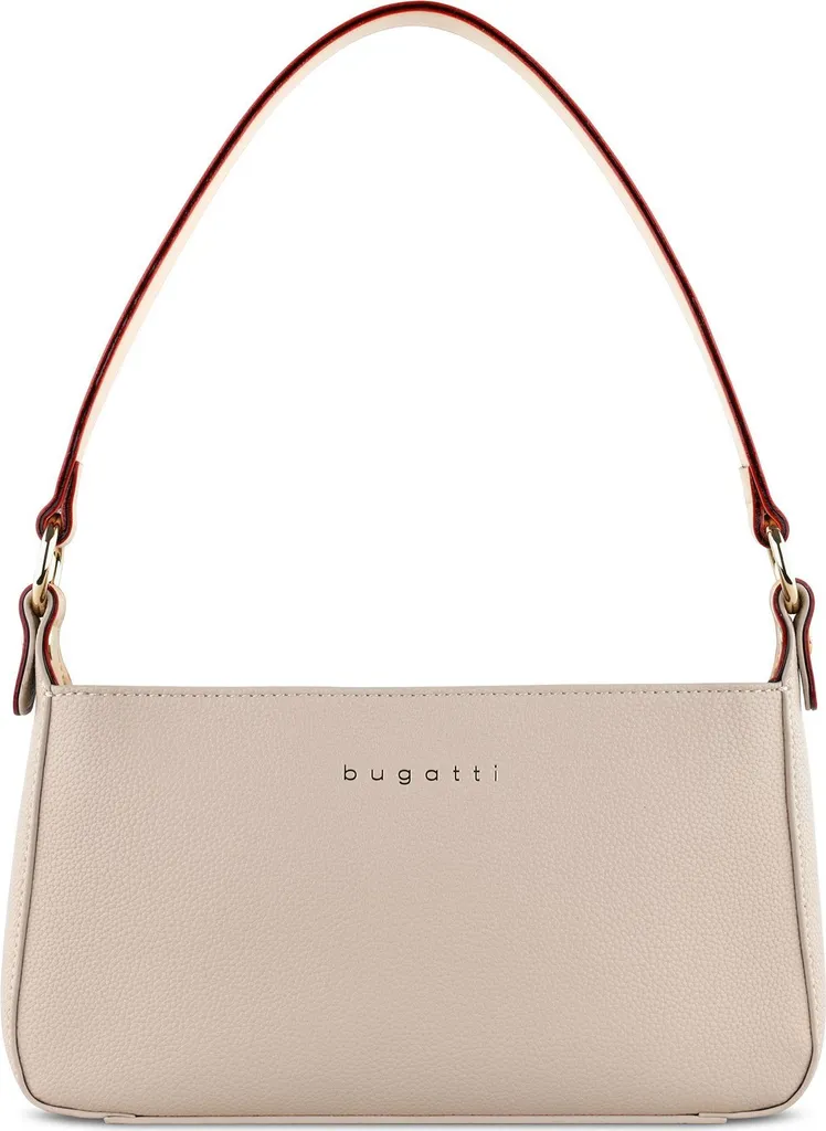 Sac à Épaule Bugatti Ella Beige Taupe Idéal pour le Travail et Ville