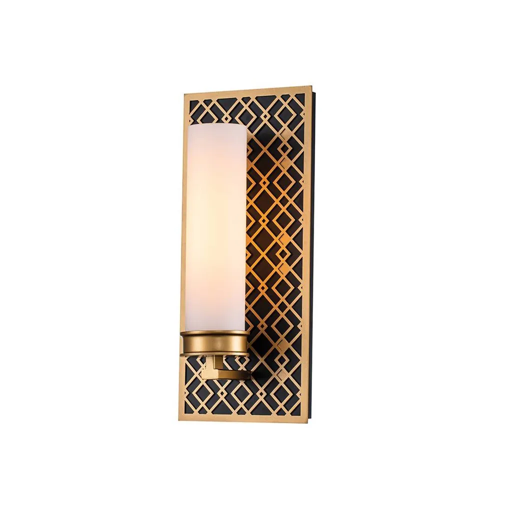Éclairage miroir salle de bain doré Ziggy design E27 40W Elstead