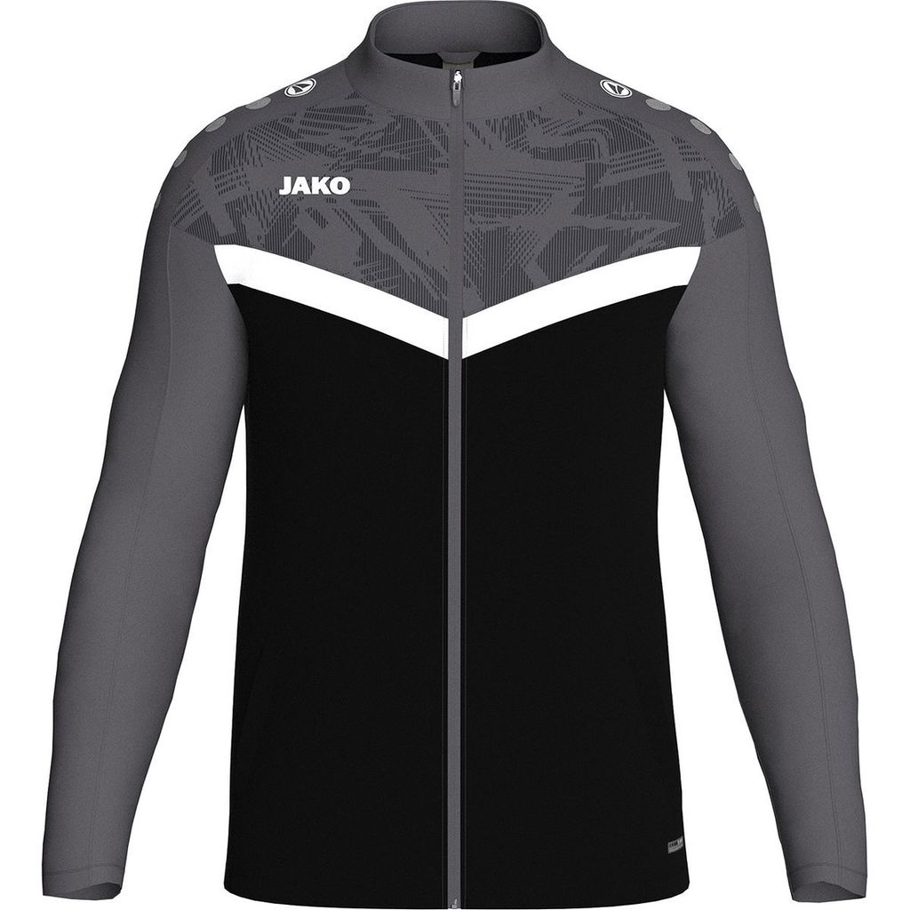 JAKO Polyesterjacke Iconic schwarz/anthrazit 4XL