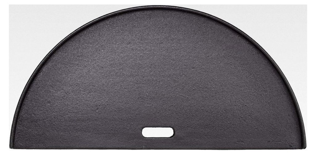 KamadoJoe Halbmond Gusseisen Wendegrillplatte, Grillzubehör, Schwarz