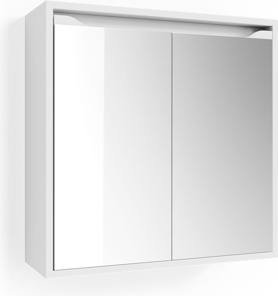 Specchio contenitore bagno Vicco Ruben Bianco 60 x 60 cm, Immagine del prodotto 