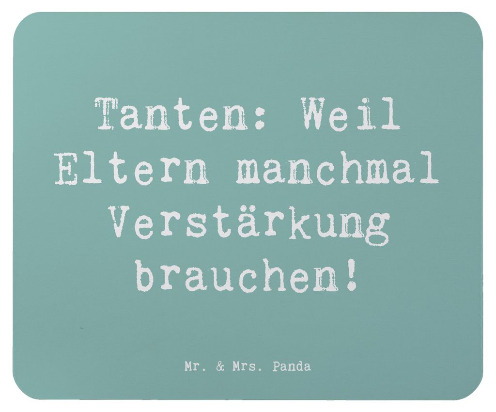 Mr. & Mrs. Panda Mousepad Spruch Liebe Tanten - Meeresbrise - Geschenk, Tante, Eltern, einzigartige Designs, computer mauspad, laptop, Mouse Pad, N...
