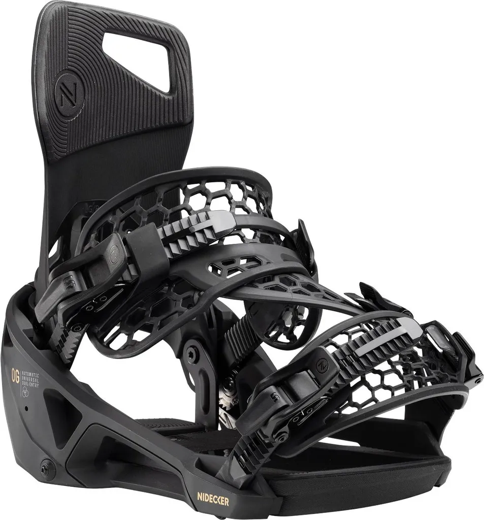 Fixations Nidecker Supermatic XL Black : Chaussez sans vous baisser
