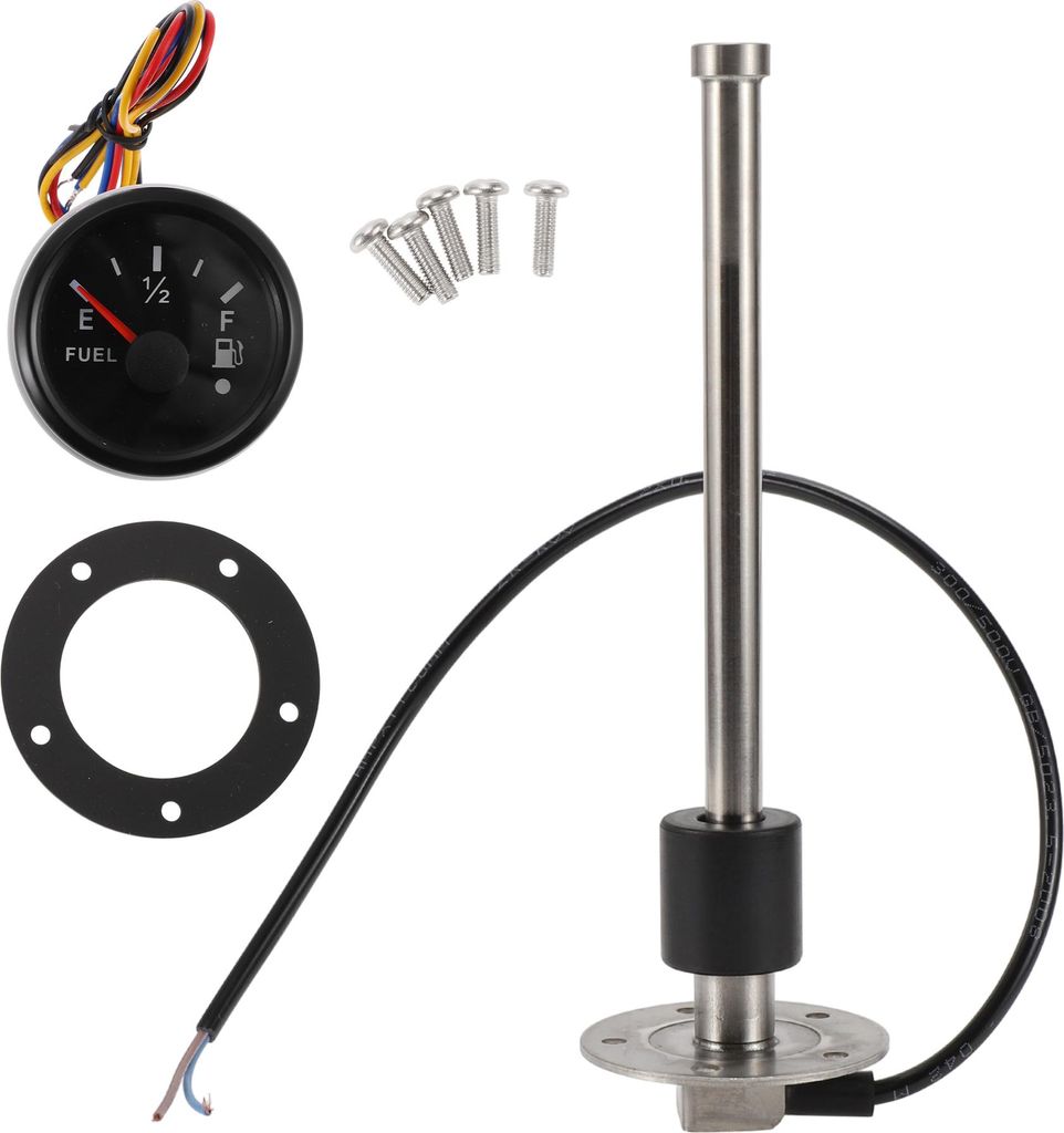 216mm 8,5" Länge Kraftstoff-Sendeinheit und Messgeräte-Set Boot Kraftstoff-Sendeinheit Marine Kraftstoff-Sender-Einheit Metall 1 Satz 0-190 Ohm