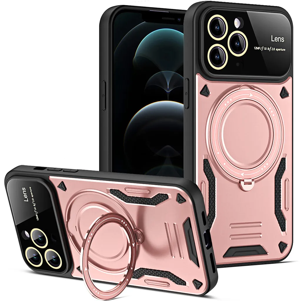 Cover iPhone 11 Pro Magnetica Oro Rosa - Protezione Dual Layer Militare