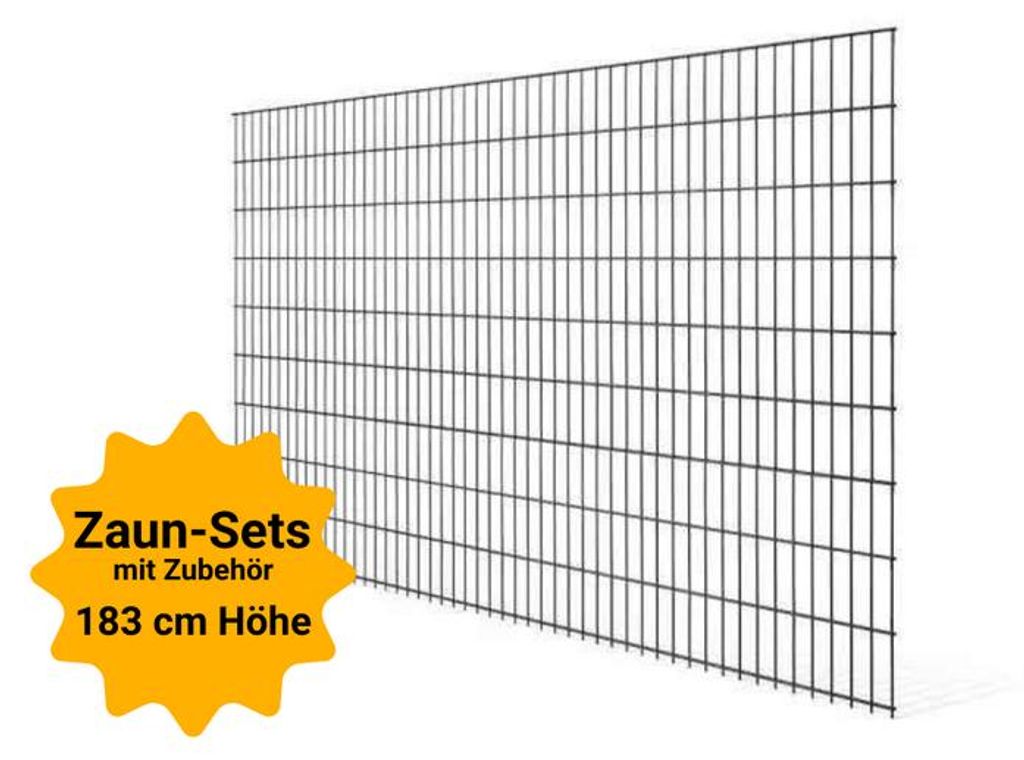 Doppelstabmattenzaun-Set (6/5/6) Produktbild 