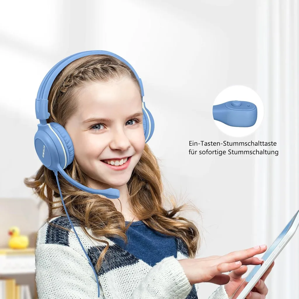 Cuffie Over-Ear con Microfono per Bambini e Studenti - Audio Sicuro - 7