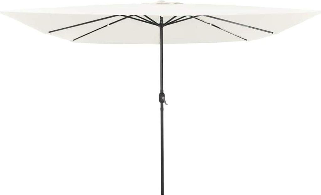Garten-Sonnenschirm Sand 295 x 295 x 245 cm Polyester und Stahl