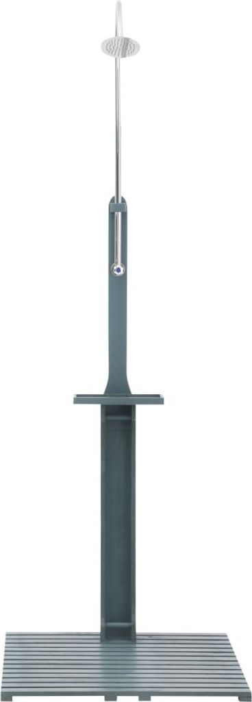 vidaXL Doccia da giardino in legno antracite Immagine del prodotto 