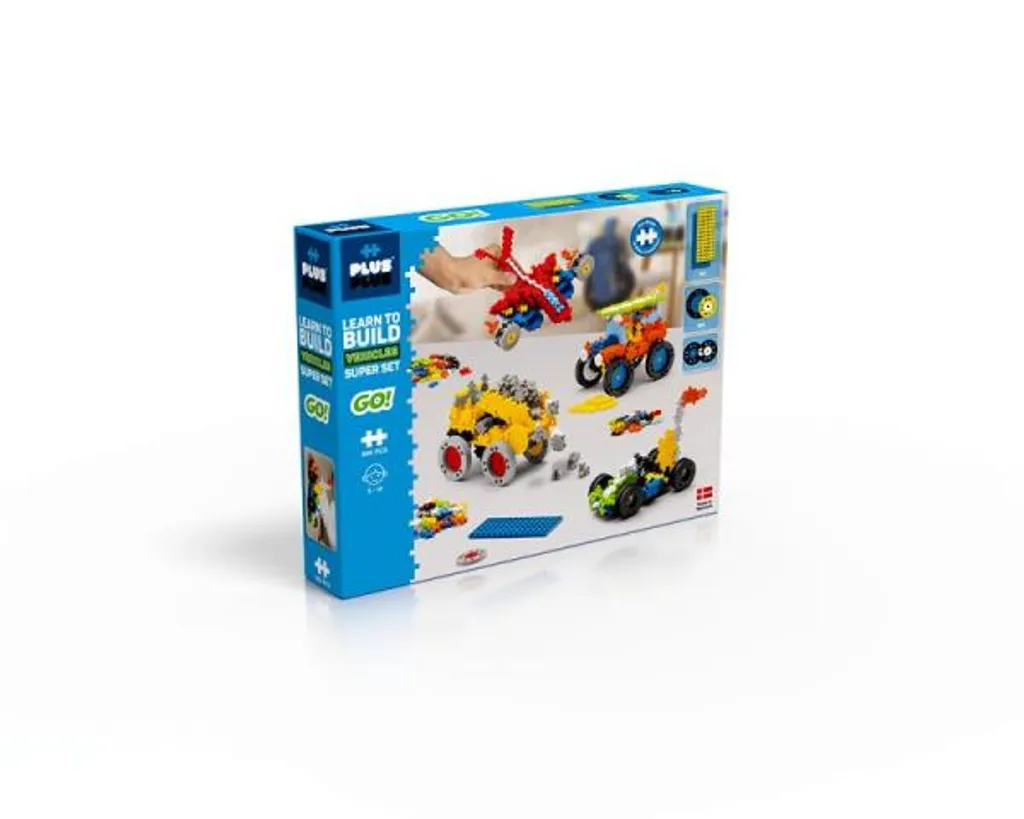 Jeu de construction de voitures Plus-Plus Go - Coffret 800 pièces 3D - 6