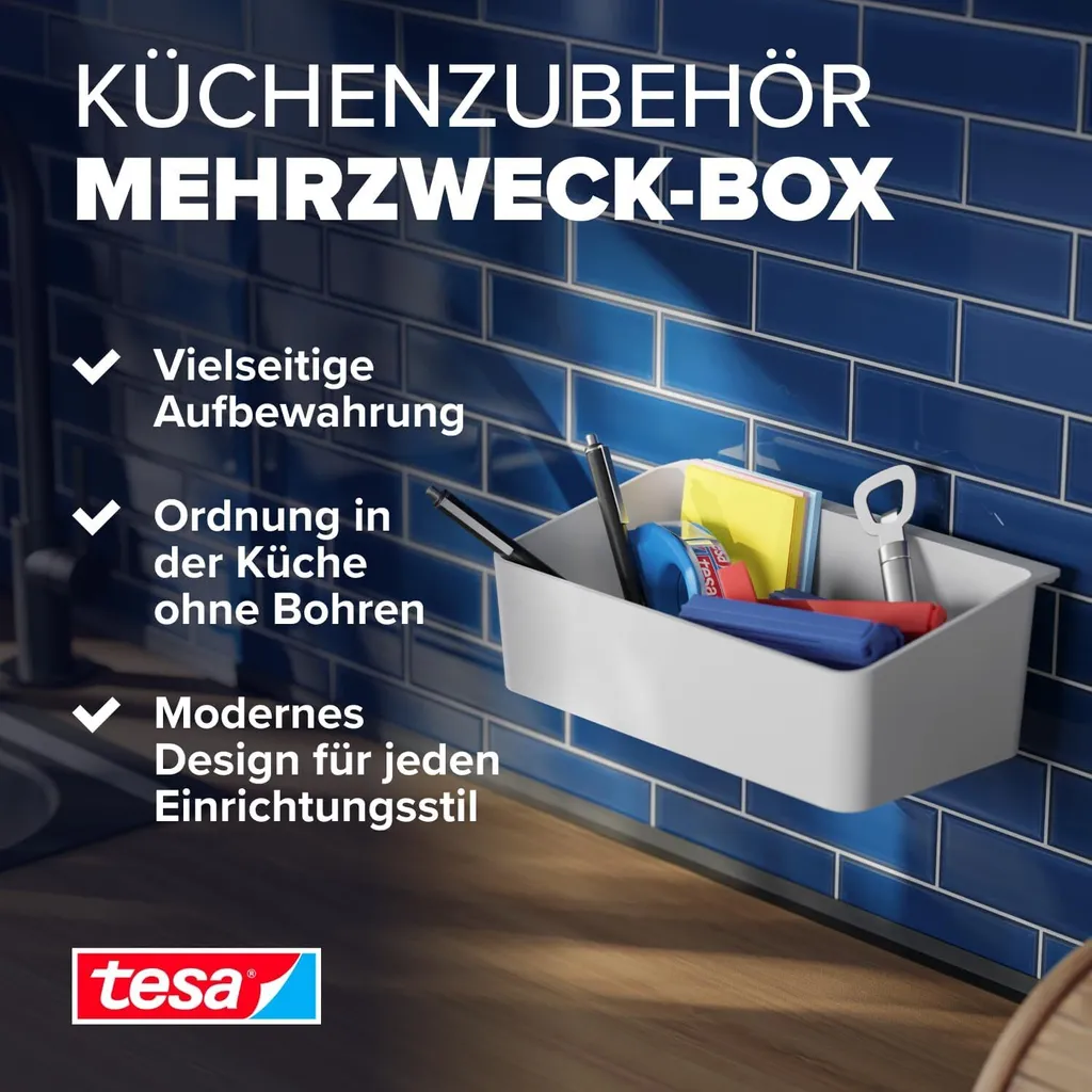 Cestino Cucina Adesivo tesa 70062 - Organizza Spezie e Utensili 5kg - 5