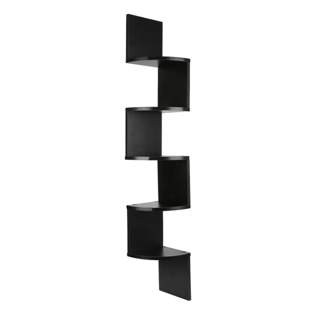 WYCTIN Étagère d'angle Murale en Zigzag - Étagère Suspendue Blanche