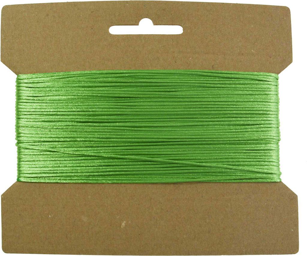 25m Satinschnur Flechtschnur Satinkordel Kumihimo, 1 o. 2mm Durchmesser Farbwahl