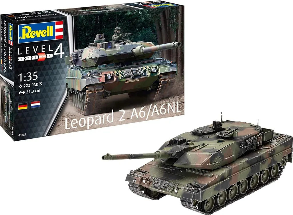 Modélisme Militaire Leopard 2A6/A6NL 1:35 Revell pour Collectionneurs