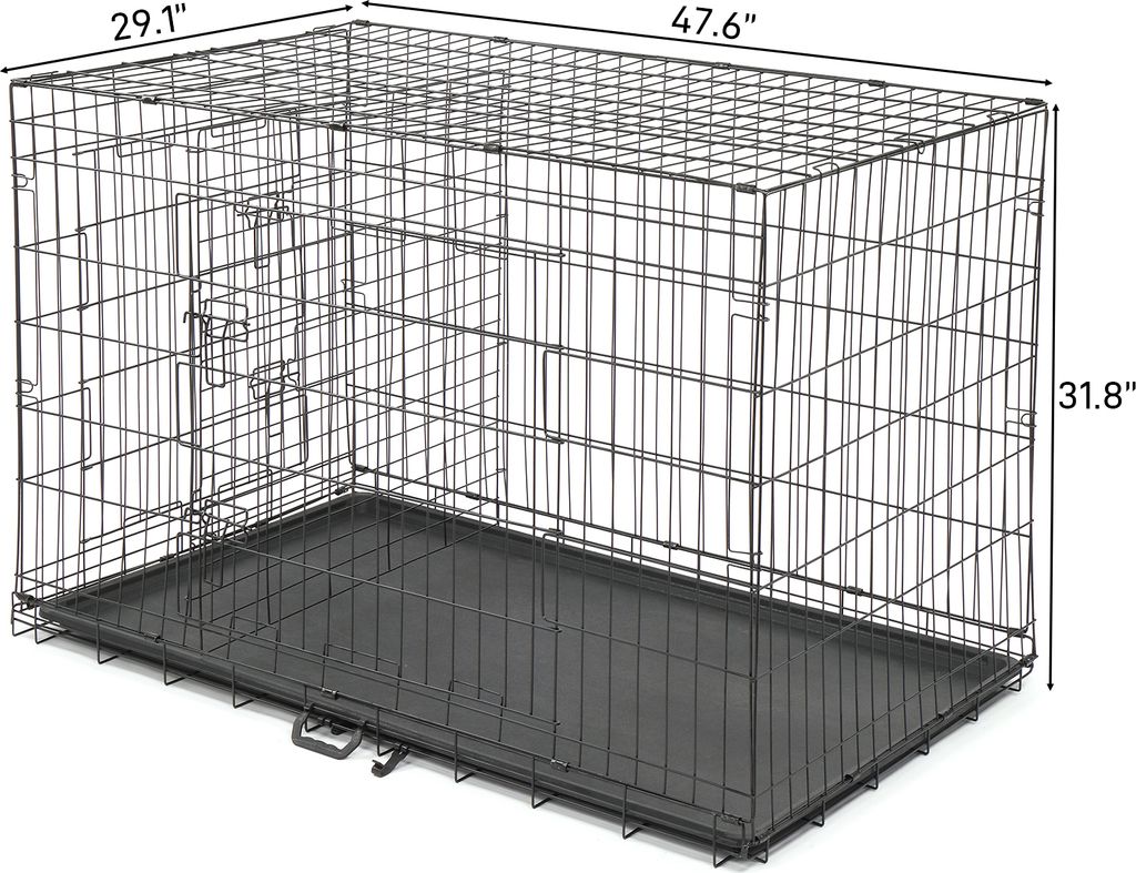 FCH Hundekäfig 121×74×81 cm, Metall-Hundebox, Produktbild 5