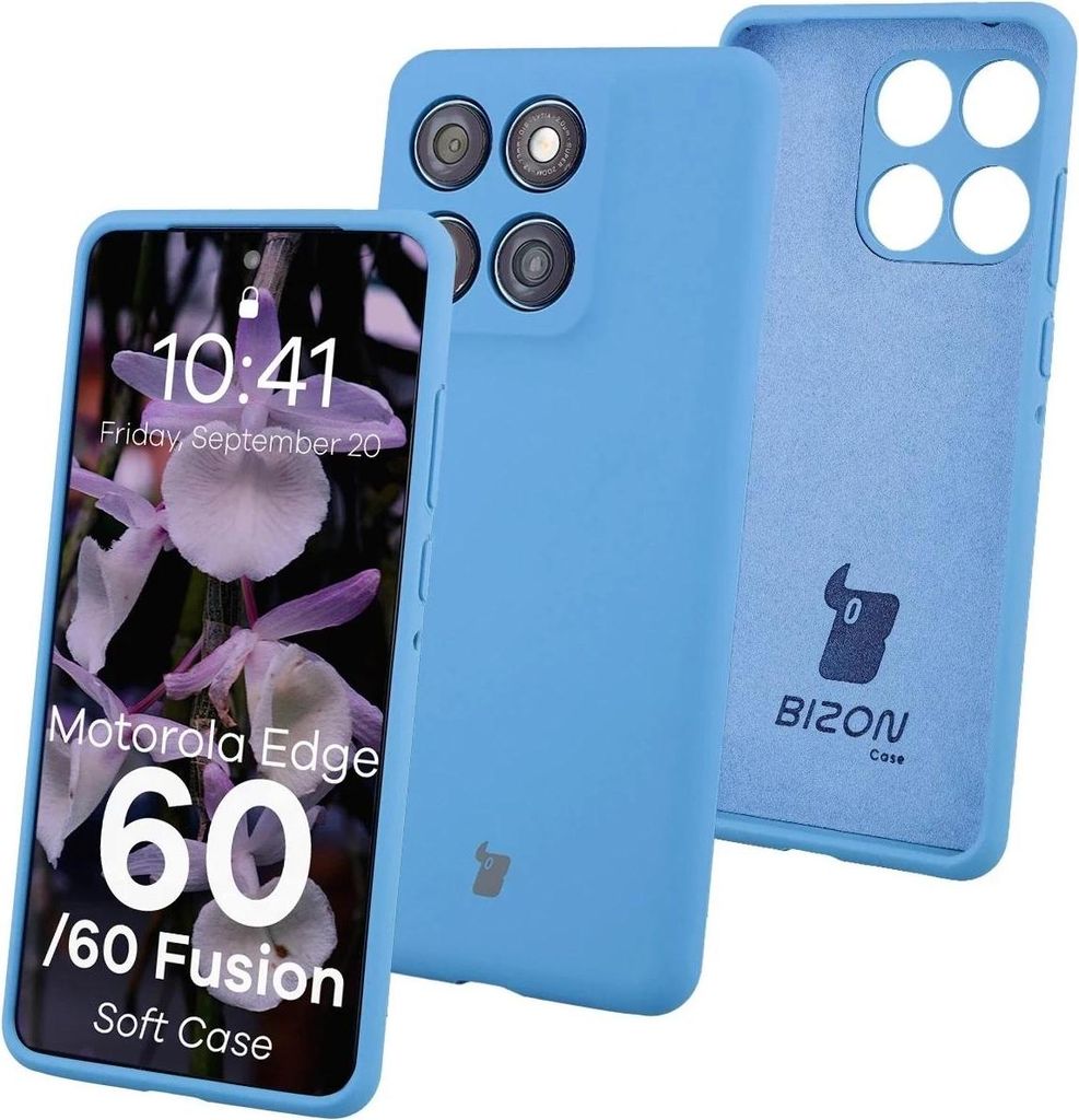 Bizon Soft Case Motorola Edge 60 Fusion / 60 blau