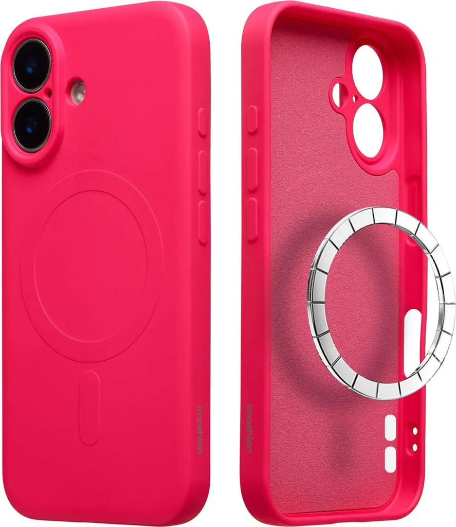 Cover iMoshion iPhone 16 Rosa Neon MagSafe | Protezione Slim & Magnetica