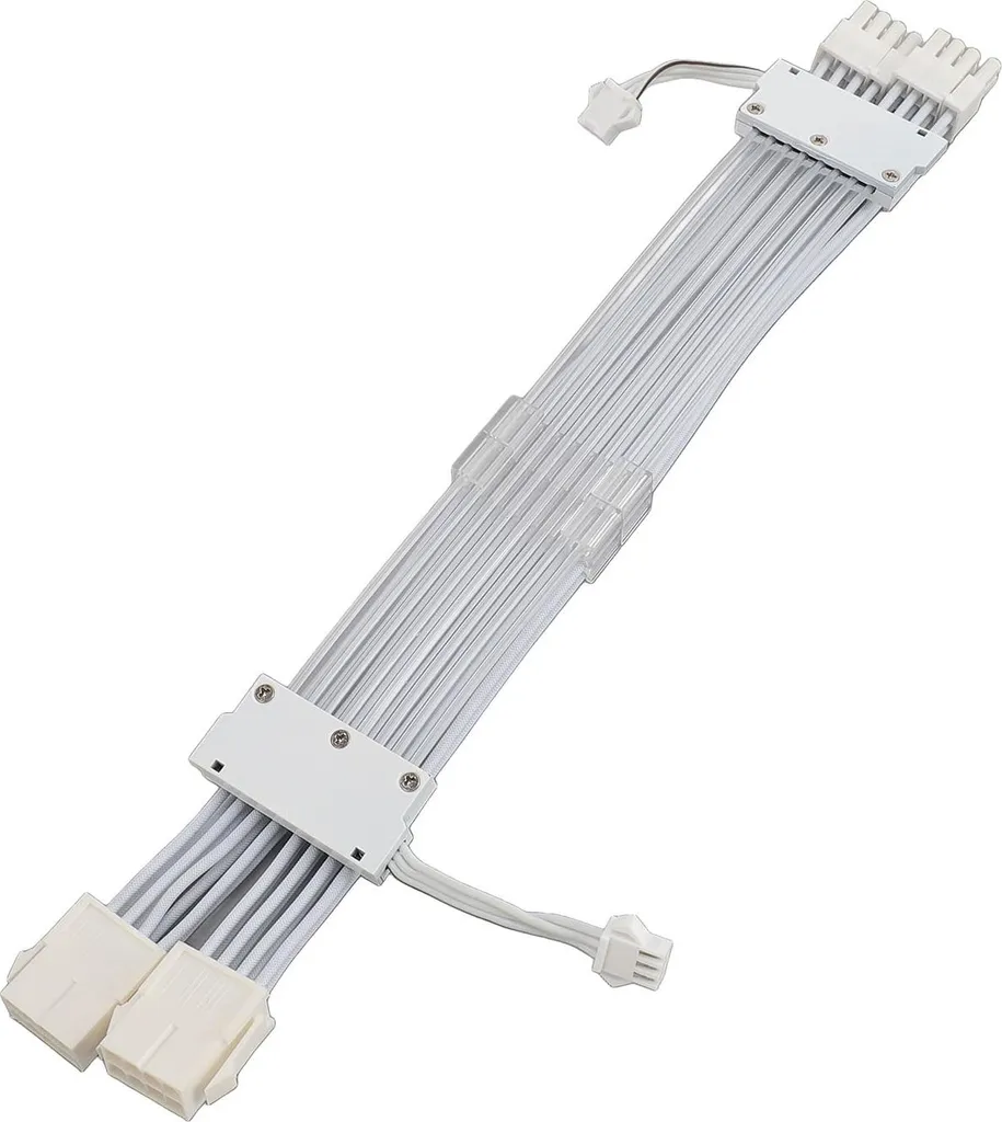 Câble Extension ARGB GPU 2x8 Pin Blanc pour Alimentation PC Gaming RGB - 6