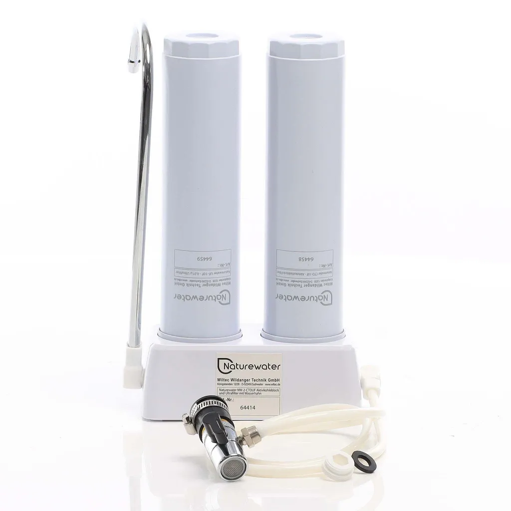Filtre à eau charbon actif et sédiments 210 l/h avec kit robinet - 9