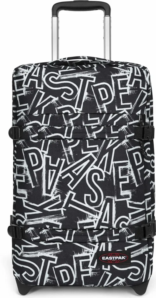 Valise Eastpak Transit'R S Letters Black avec cadenas TSA et 2 roues