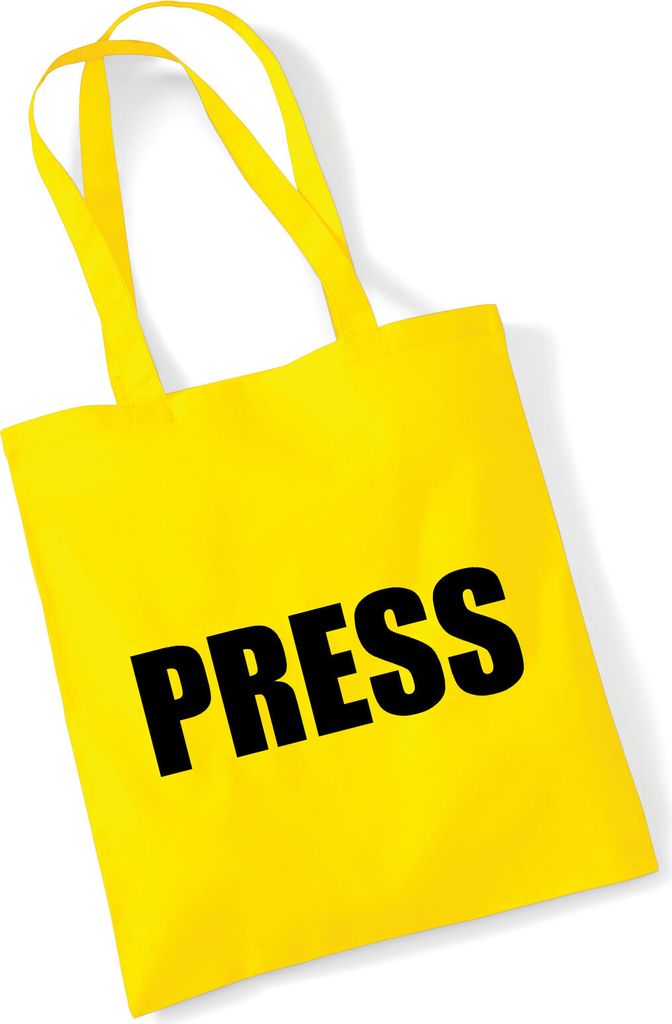 Huuraa Jutebeutel Press Schriftzug 10 Liter Yellow Baumwolle Tasche Geschenkidee