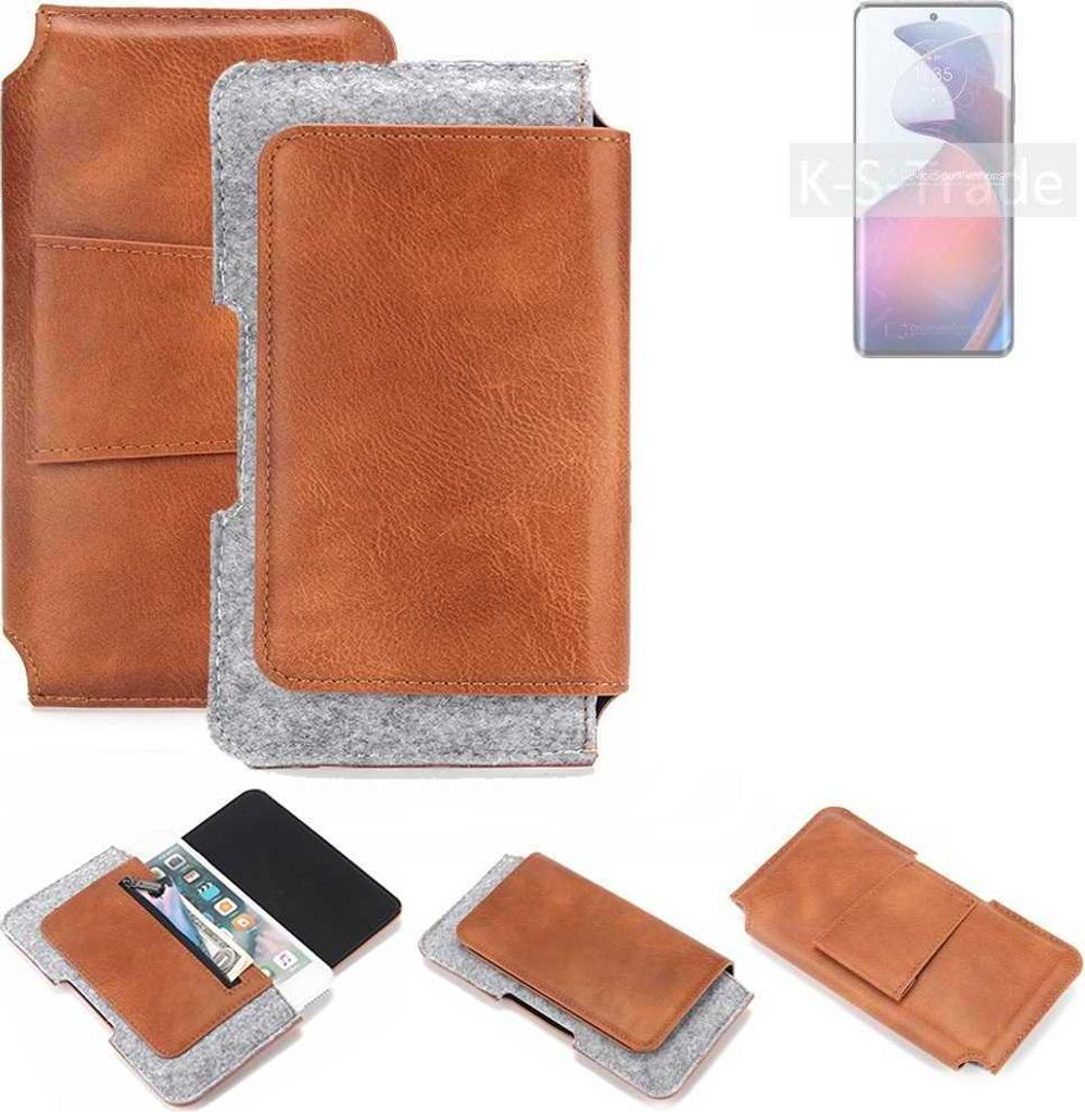 K-S-Trade Handyhülle Schutzhülle kompatibel mit Motorola S30 Pro Gürteltasche Holster Gürtel Tasche Smartphone Tasche Handy Hülle Polyurethan+...