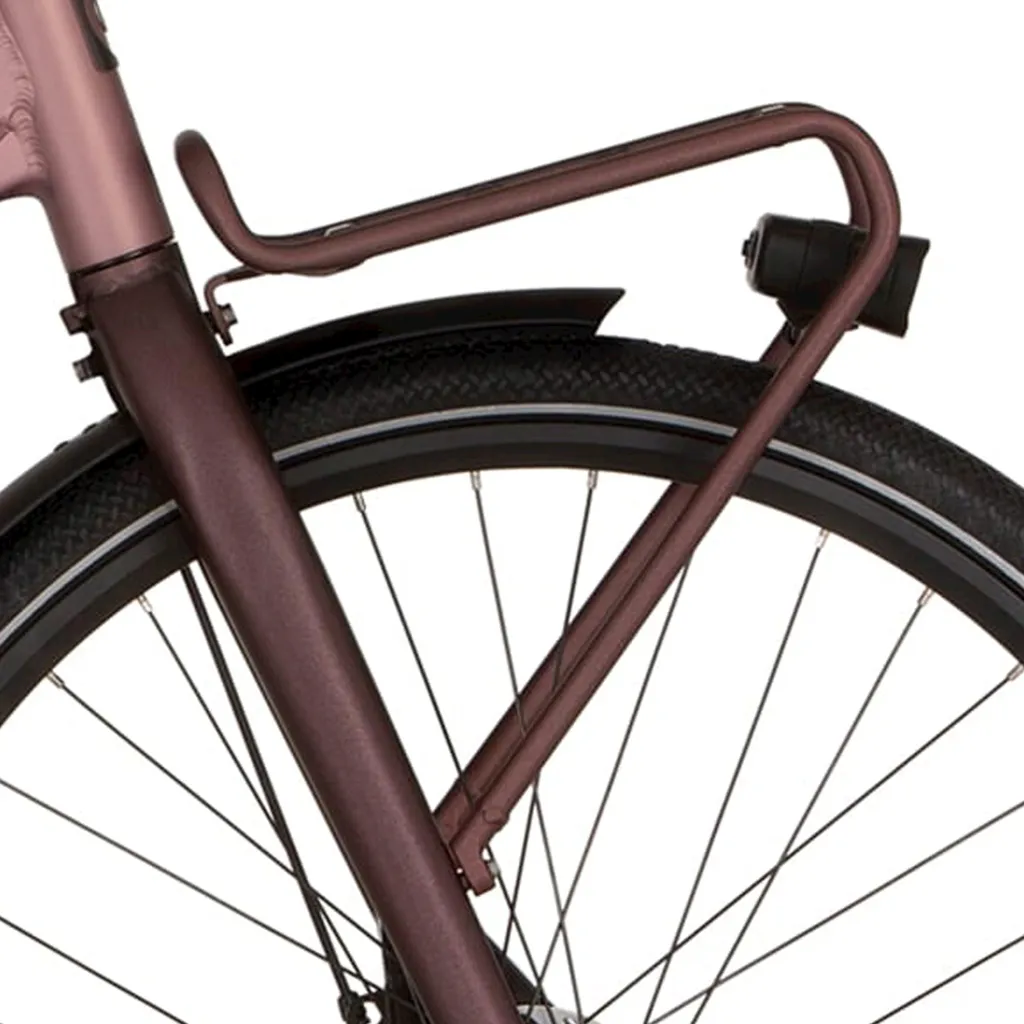 Porte-bagages avant Cortina Common vélo hollandais noir et rouge mat