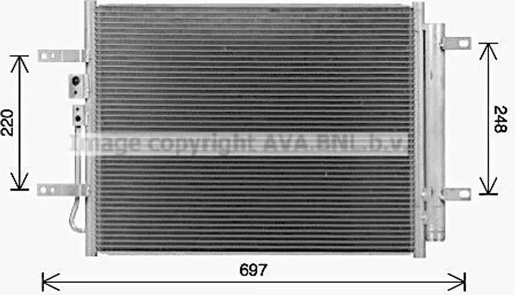 PRASCO KA5311D Condenseur de climatisation OE 97606G2000 pour Ioniq AE