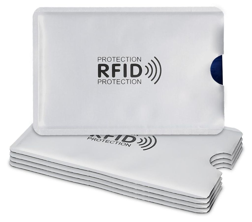 kwmobile 5x Kreditkarten Karten Schutzhülle mit RFID Produktbild 