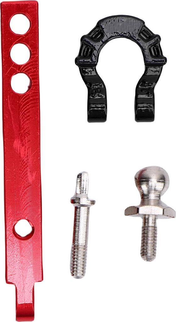 RC Trailer Hitch Tow Hook Alloy Metal Kit für 1/8 1/10 Skala Crawler Schwarz