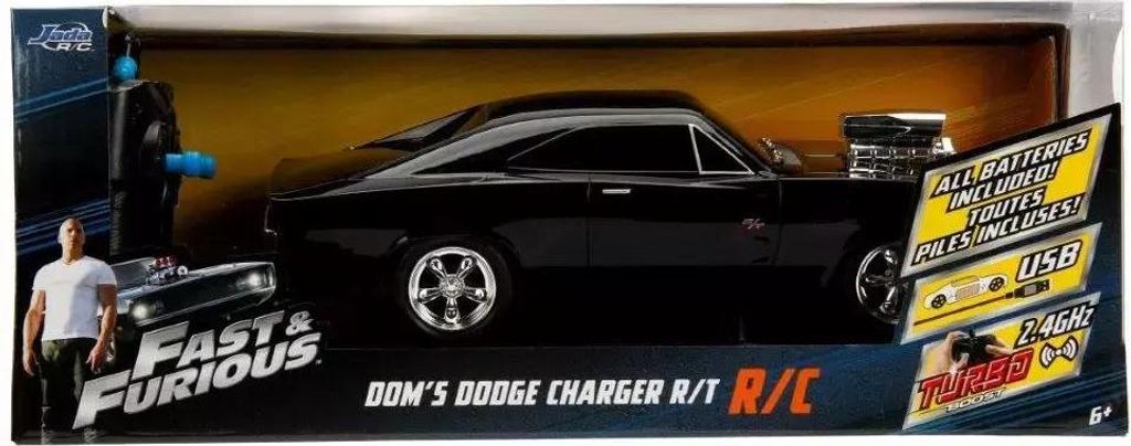 Jada Toys Jada RC F&F 1970 Dodge Charger 1:16, Samochód Zdjęcie produktu 