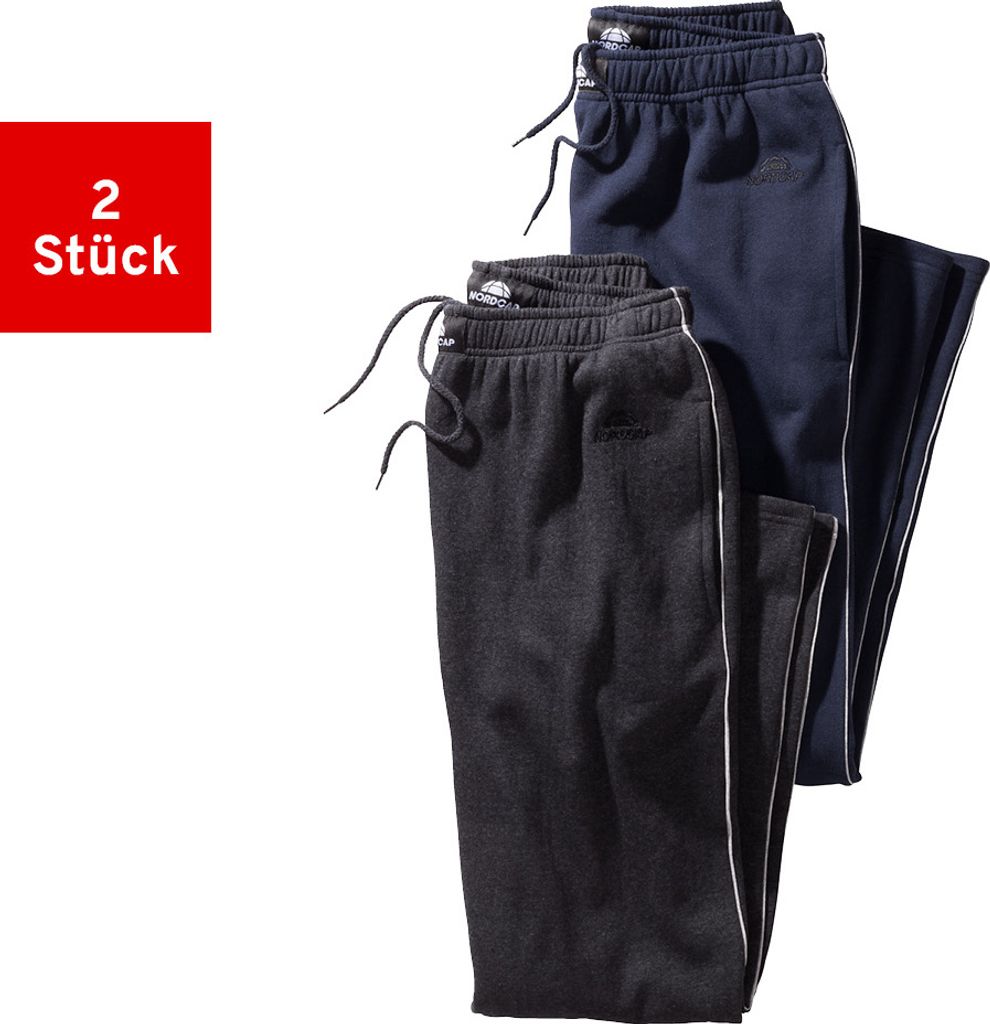 Nordcap Herren Jogginghosen-Set, kuschelige Sporthose im Doppelpack