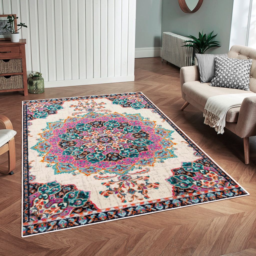 Conceptum Hypnose, Woobtny0210, Teppich, Rosa, 180 x 280 cm