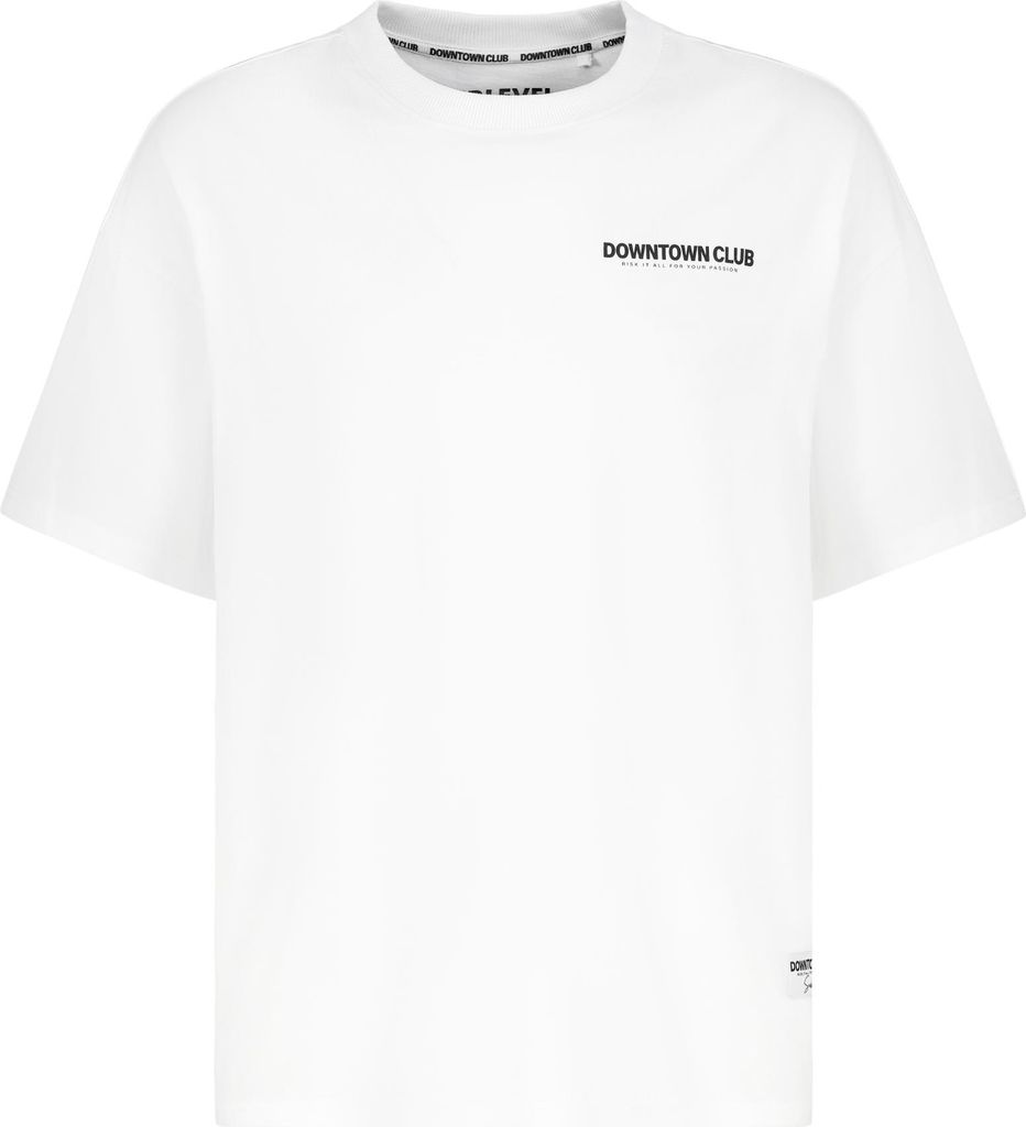 Sublevel Oversized T-Shirt mit Downtown Club Logo Slogan Größe: XXL