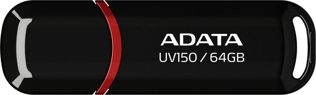 ADATA USB 3.2 UV150 black 64GB              AUV150-64G-RBK Produktbild 