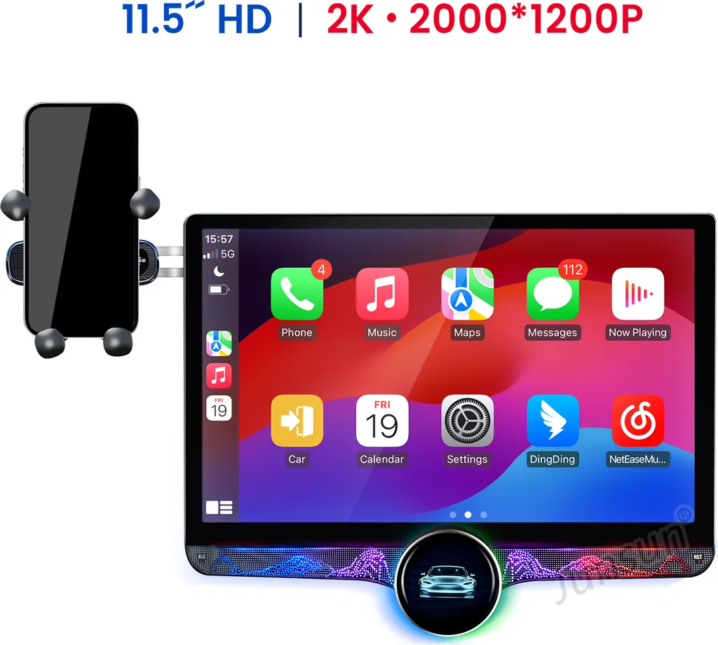 Écran Tactile 11.5" Android 13 Carplay Mercedes Smart Forfour Fortwo 453