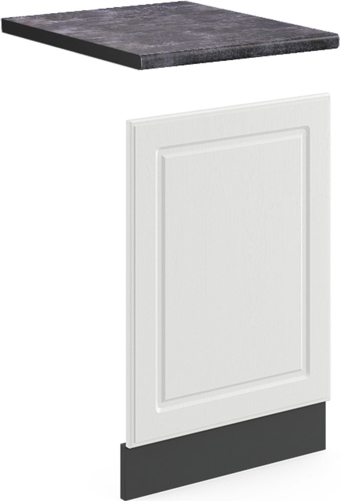 Frontblende Vicco R-Line Weiß Landhaus 45 cm , AP Produktbild 