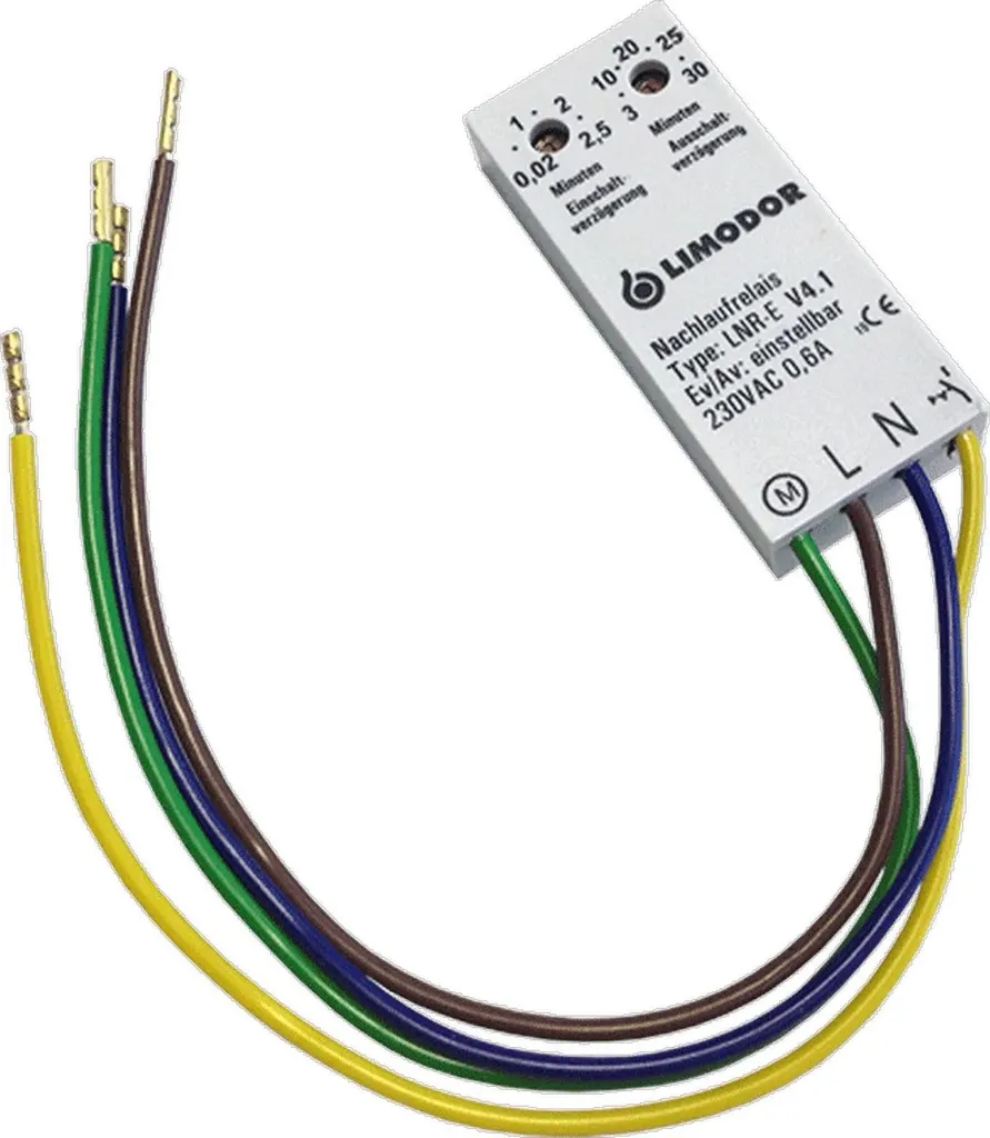 Limodor LNR-E90 Relè Temporizzatore 90s | Ventilazione Bagno 7 min