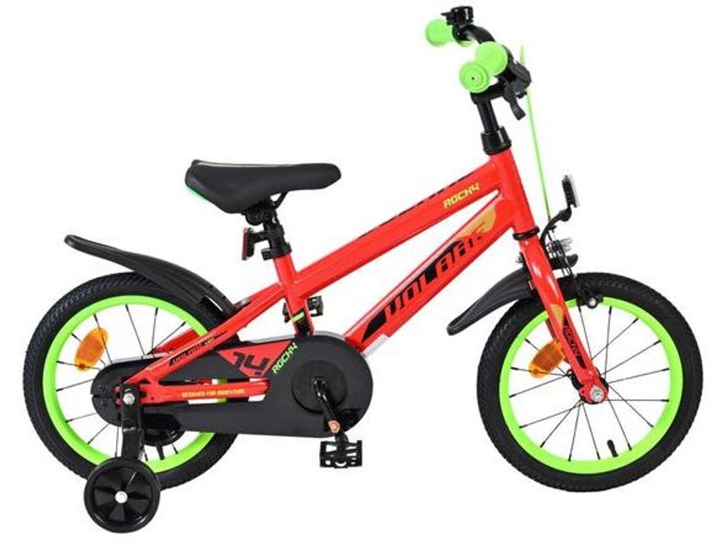 Volare Rocky Kinderfahrrad - Jungen - 14 Zoll - Rot Produktbild 