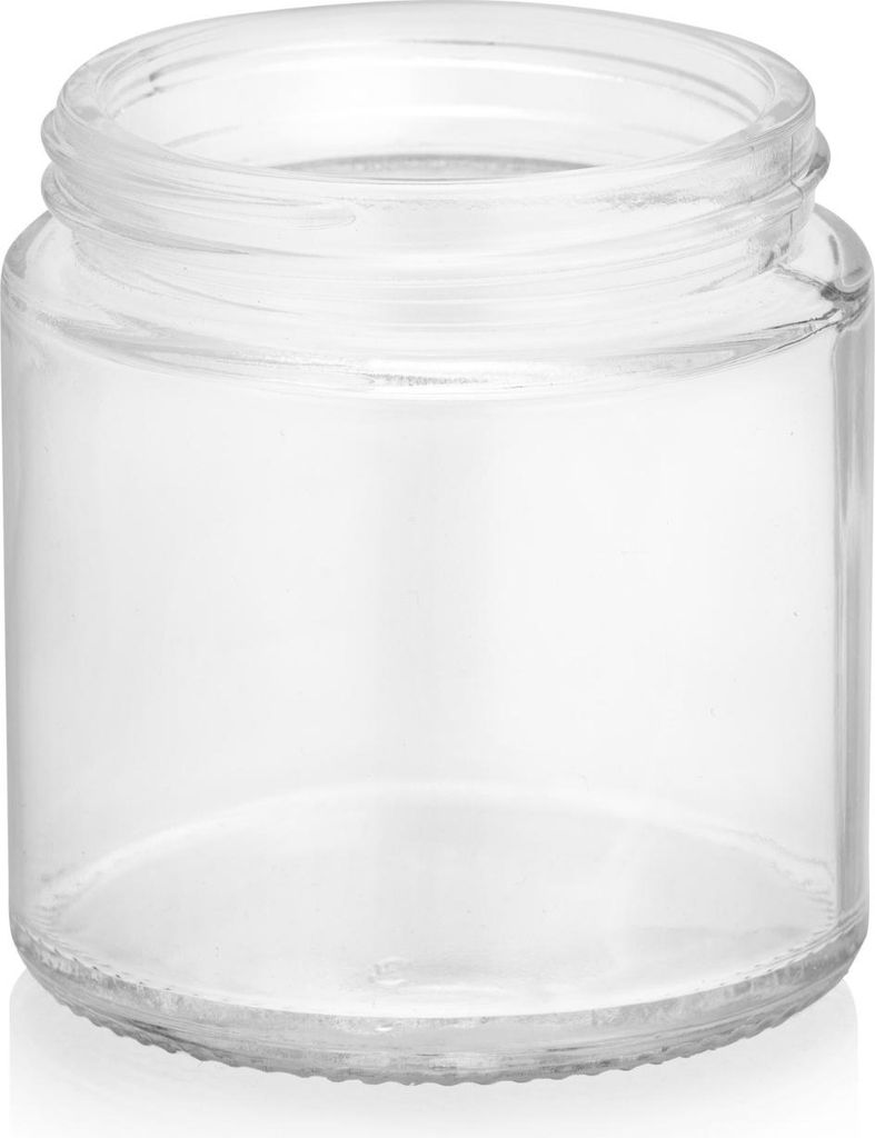 Farbloses Glasgefäß für Kerzen, 120 ml