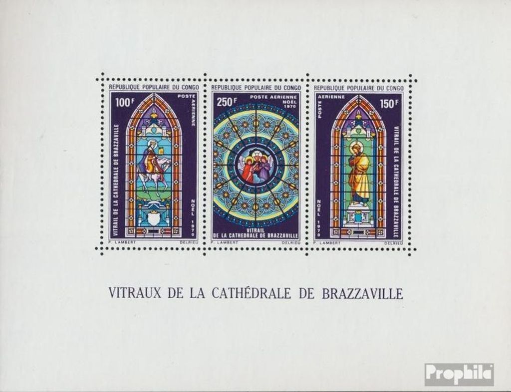 Briefmarken Kongo (Brazzaville) 1970 Mi Block9 Produktbild 