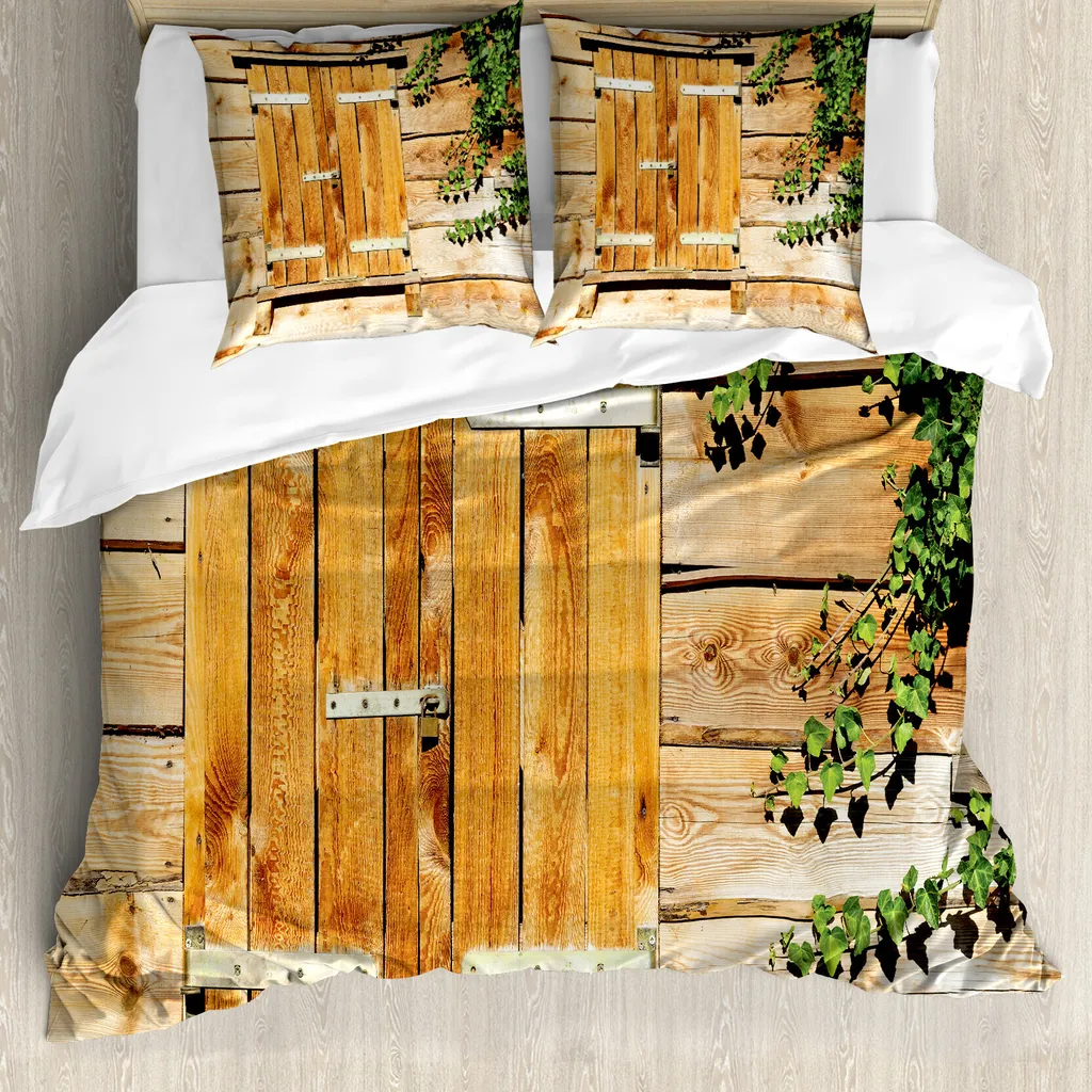 Tenda Da Doccia In Tessuto Impermeabile, 182x182 Cm, Tema Legno Rustico Con Stella Marina, Citazione Oceano, Ganci Inclusi