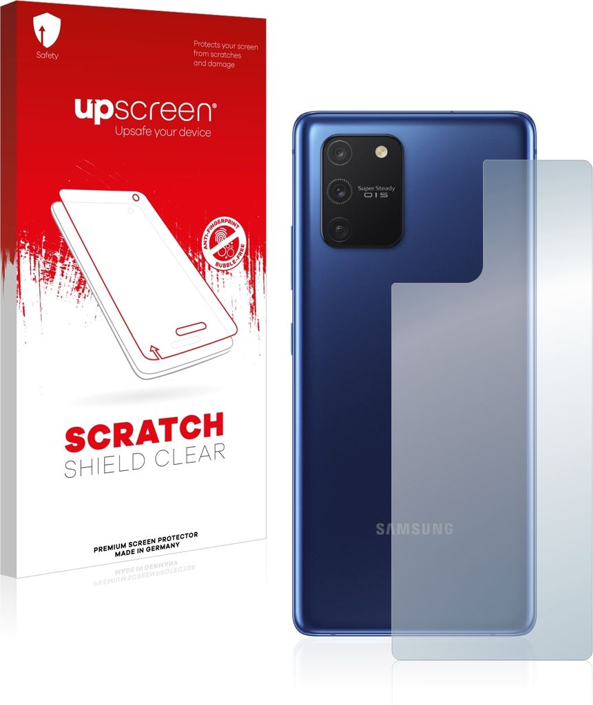 upscreen Schutzfolie für Samsung Galaxy S10 Lite (Rückseite) Kratzschutz Anti-Fingerprint Klar