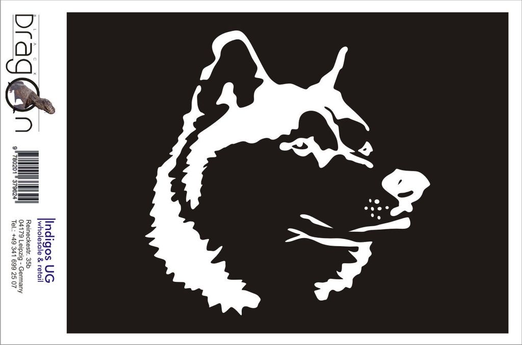 Aufkleber / Autoaufkleber - JDM / Die cut / Auto / OEM - Boys wolf - 210x210mm gold - Heckscheibe / Heckscheibenaufkleber