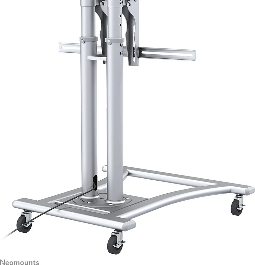 Support TV sur roulettes ajustable en hauteur pour grands écrans plats - 8