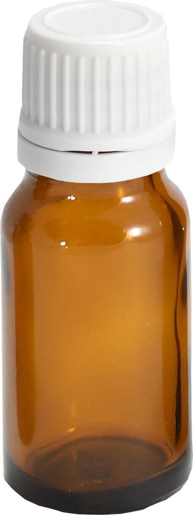 10 x 10ml Medizinflaschen mit Schraubverschluss | Apothekerflaschen aus UV-Schutz Glas | Braunglasflaschen | Schraubverschlussflaschen 10 ml