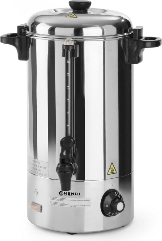 Warnik Podgrzewacz Do Wody Stalowy 2200W 10L - Hendi 209882 Zdjęcie produktu 
