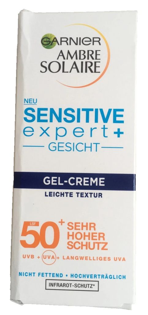 Garnier, Ambre Solaire, Gesichtscreme-Gel, SPF 50+, 50 ml
